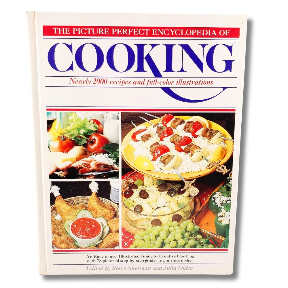 VINTAGE The Picture Perfect Encyclopedia of Cooking hardcover cookbook 1980s